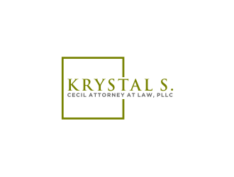 Krystal S. Cecil Attorney at Law, PLLC logo design by bricton