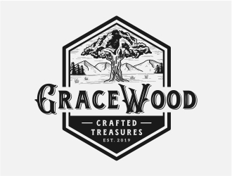 GraceWood Crafted Treasures logo design by Eko_Kurniawan