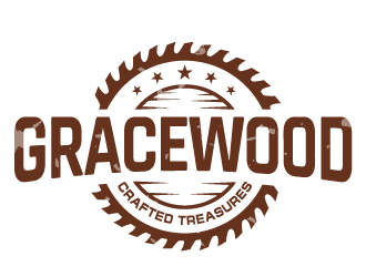 GraceWood Crafted Treasures logo design by MonkDesign