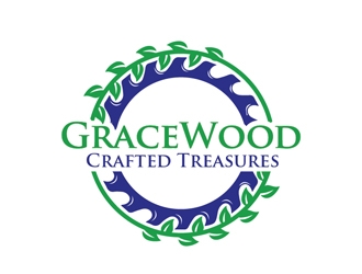 GraceWood Crafted Treasures logo design by Roma