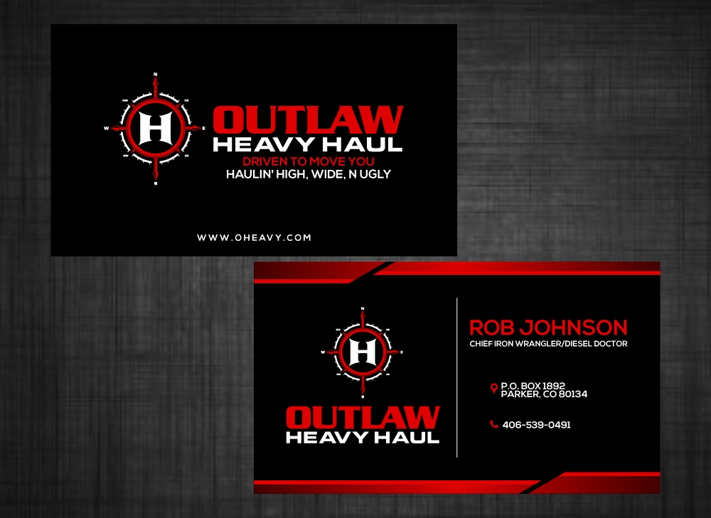 Outlaw Heavy Haul logo design by LogOExperT