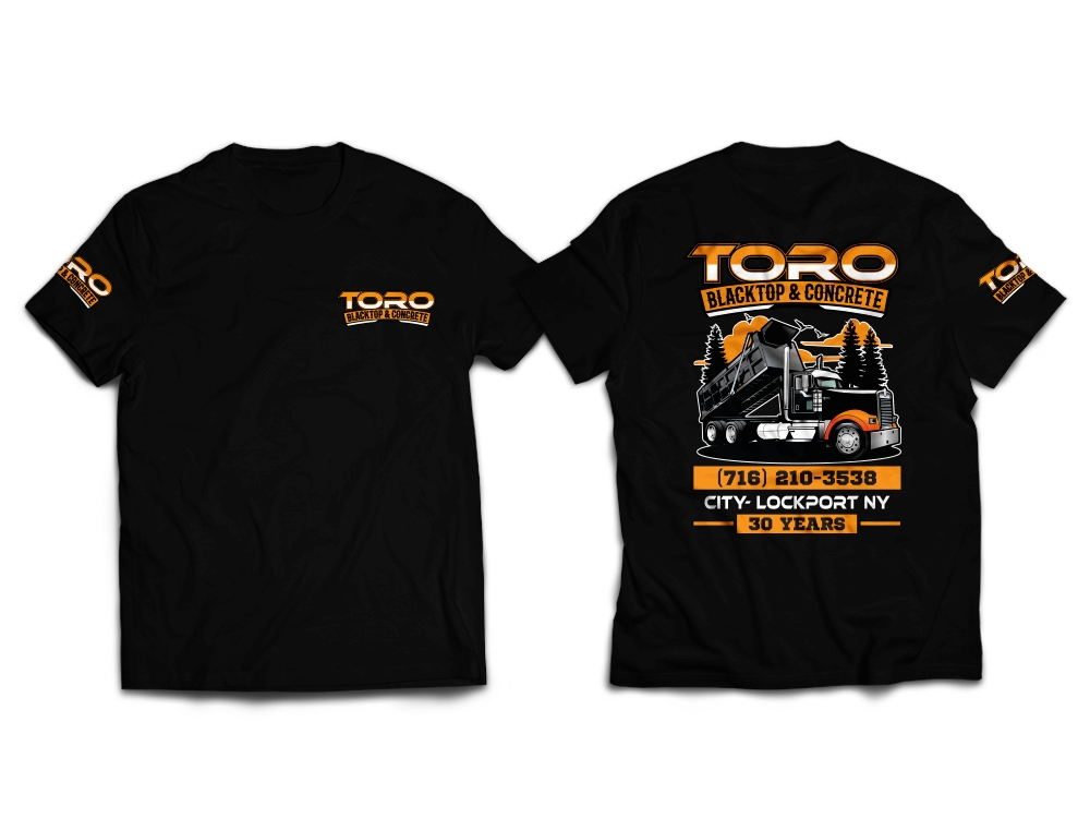 Toro Blacktop & Concrete logo design by iamjason
