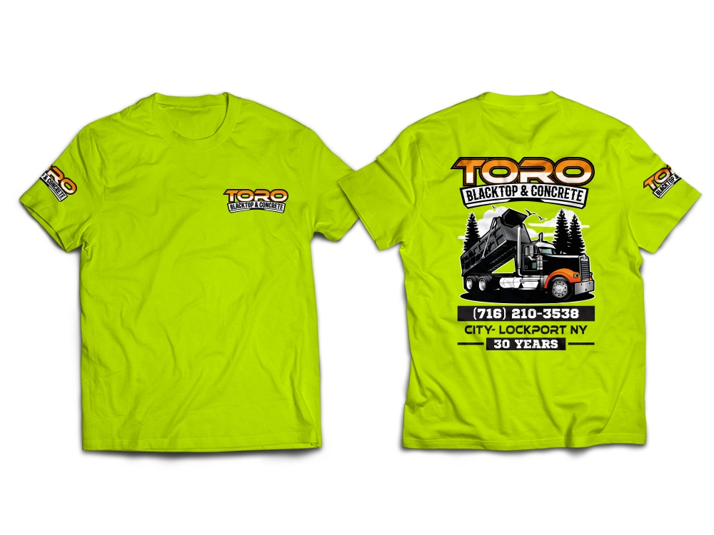 Toro Blacktop & Concrete logo design by iamjason