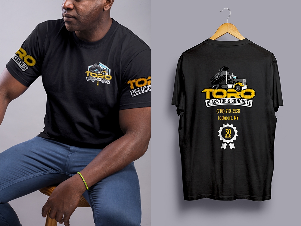 Toro Blacktop & Concrete logo design by Frenic