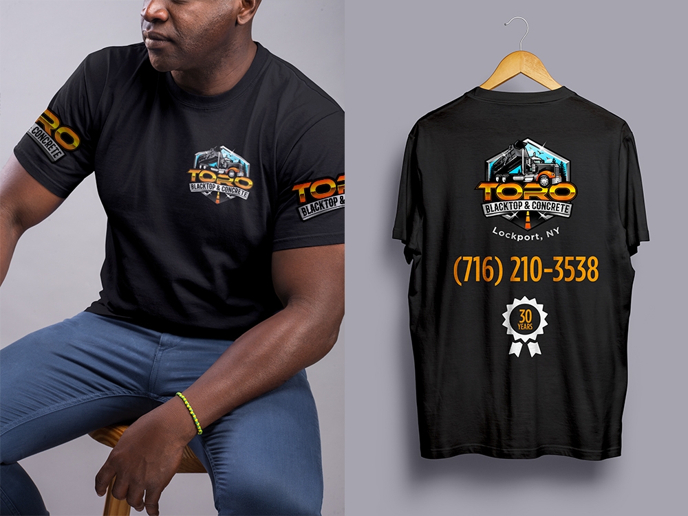 Toro Blacktop & Concrete logo design by Frenic