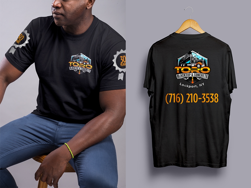 Toro Blacktop & Concrete logo design by Frenic