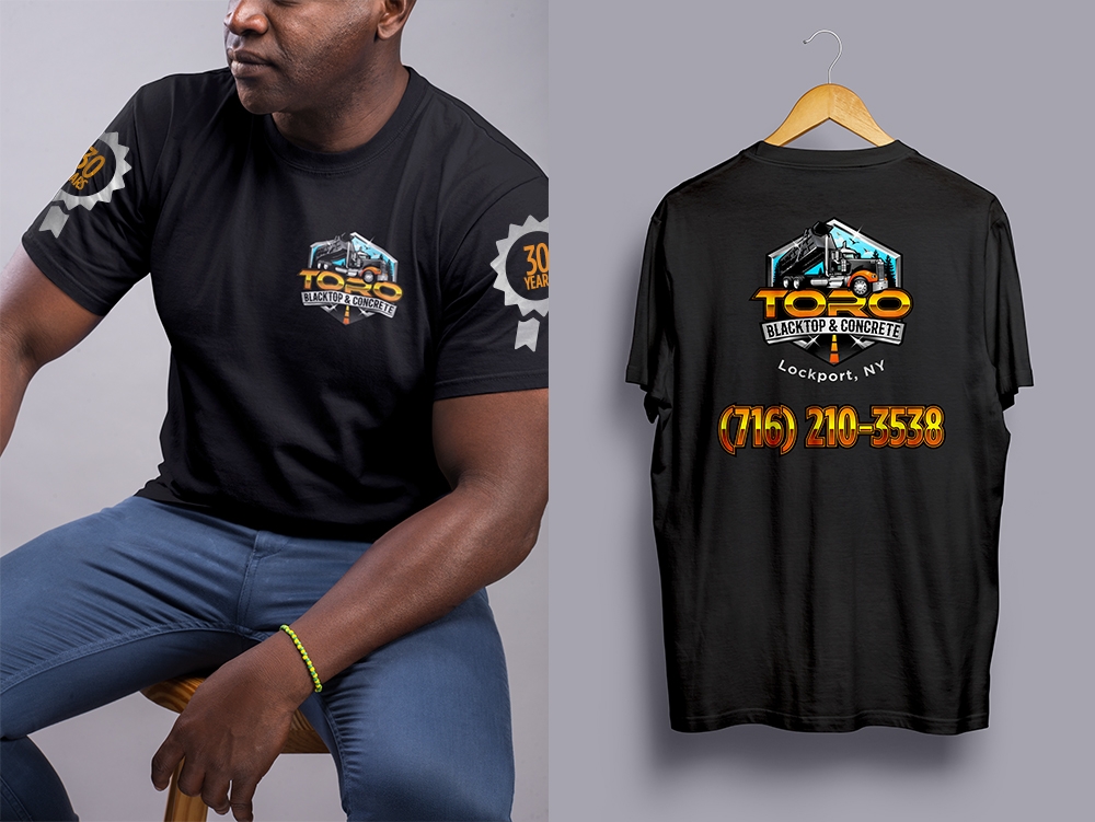 Toro Blacktop & Concrete logo design by Frenic