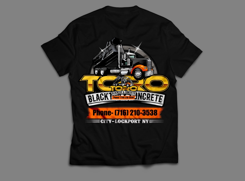 Toro Blacktop & Concrete logo design by THOR_