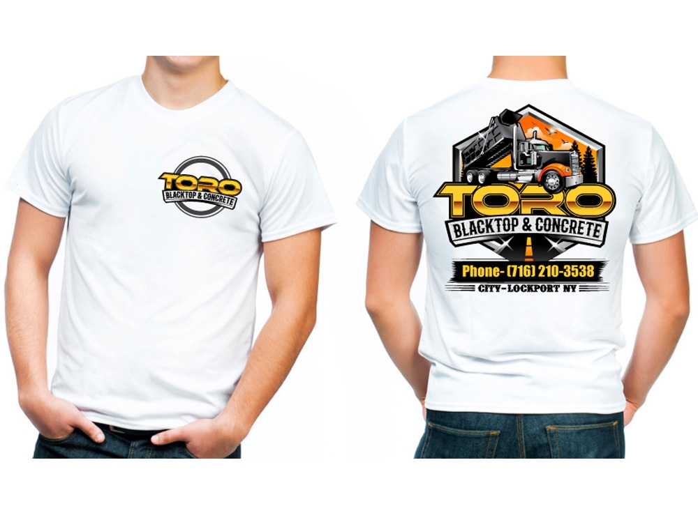 Toro Blacktop & Concrete logo design by THOR_