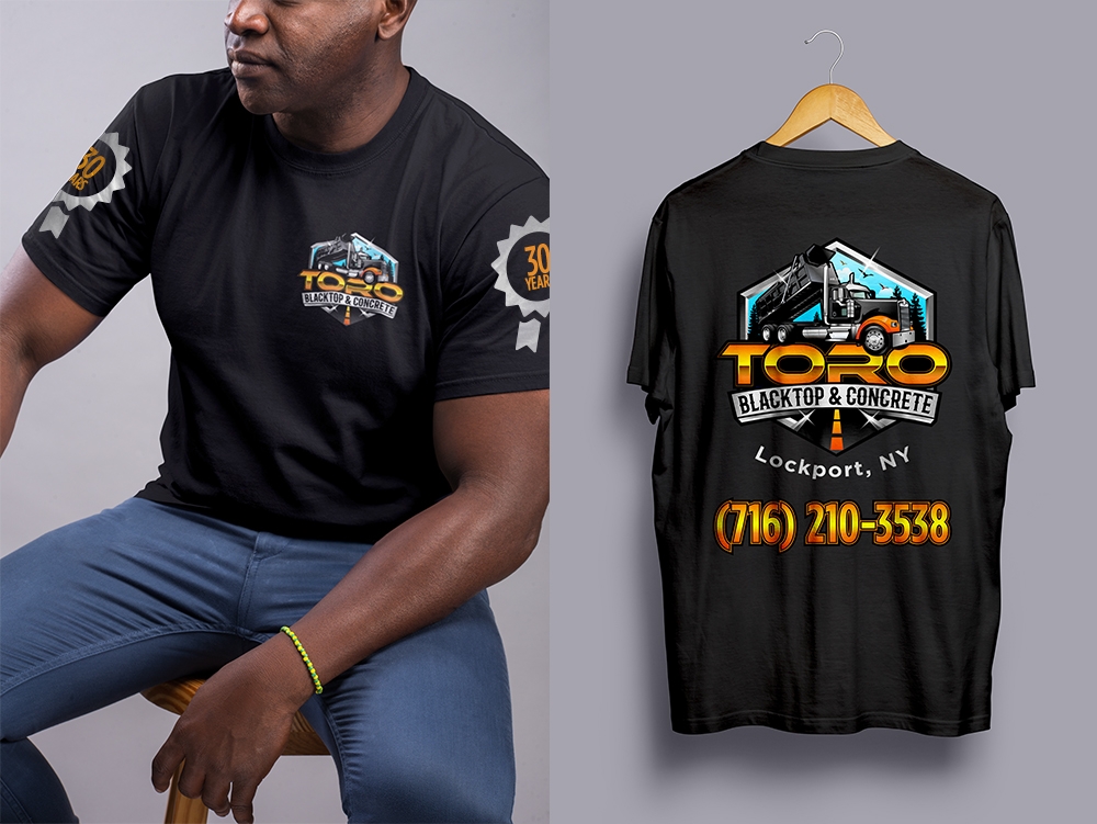 Toro Blacktop & Concrete logo design by Frenic