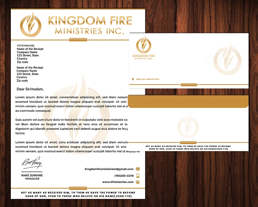 kingdom fire ministries inc logo design by MastersDesigns