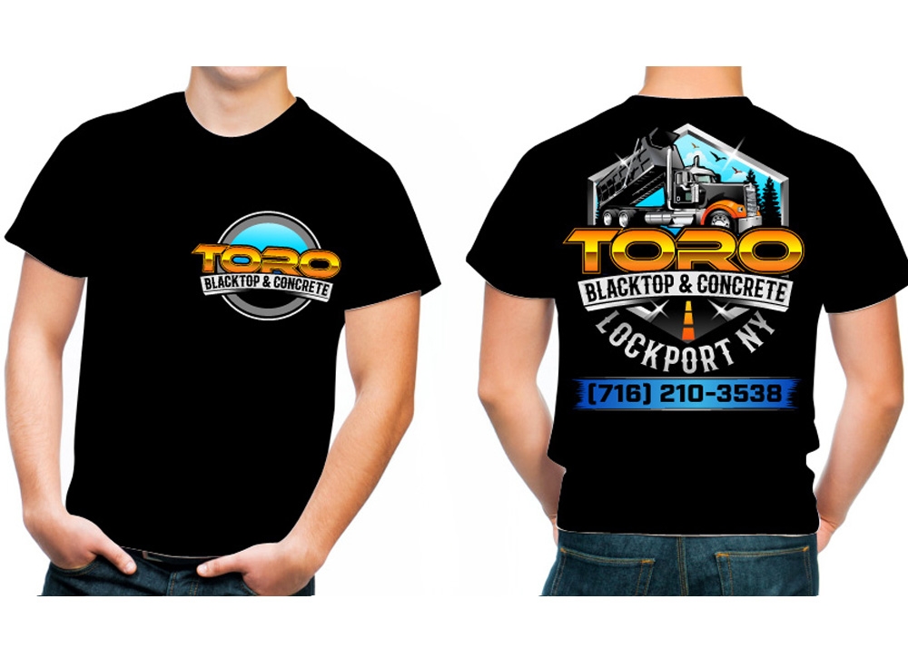 Toro Blacktop & Concrete logo design by THOR_