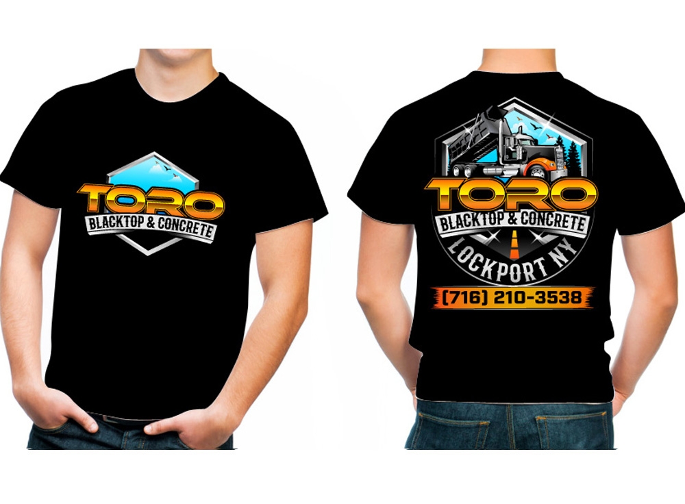 Toro Blacktop & Concrete logo design by THOR_