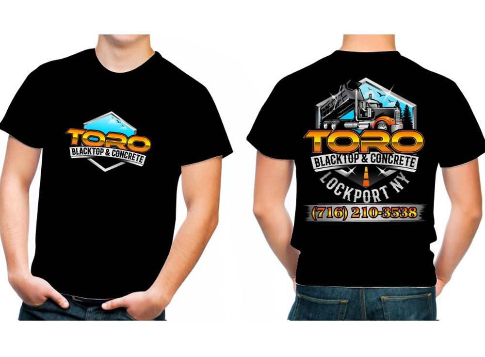 Toro Blacktop & Concrete logo design by THOR_