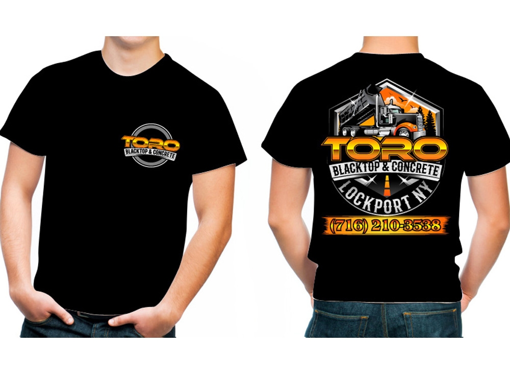 Toro Blacktop & Concrete logo design by THOR_