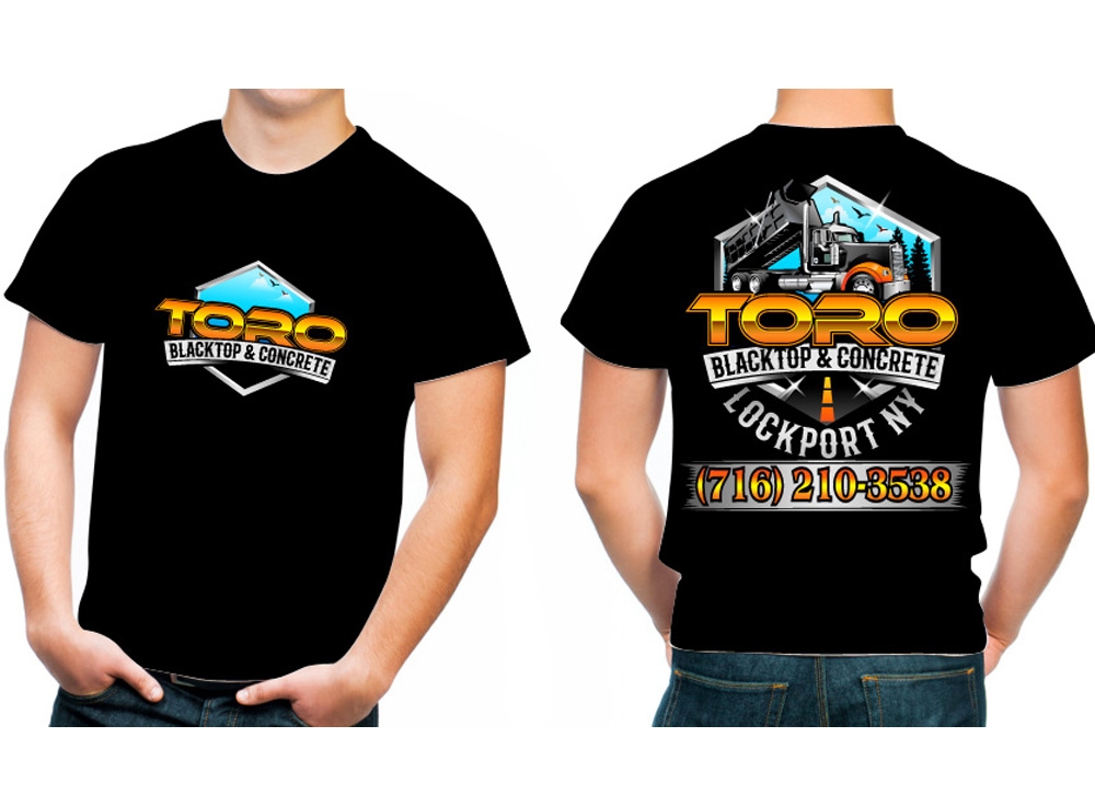 Toro Blacktop & Concrete logo design by THOR_