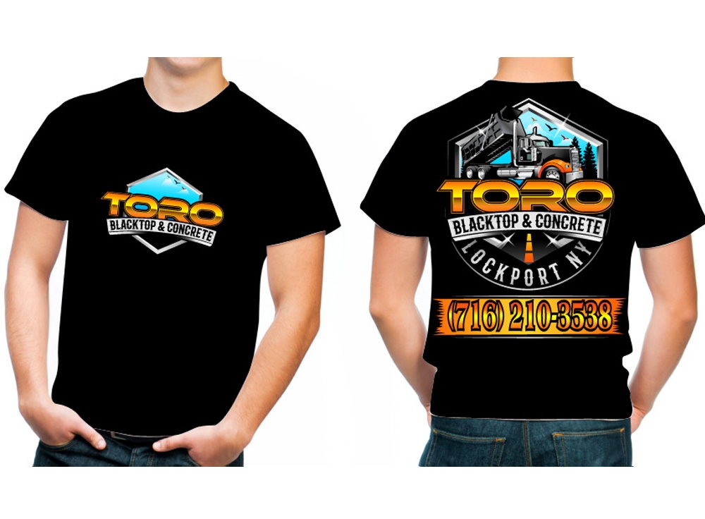 Toro Blacktop & Concrete logo design by THOR_