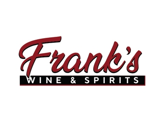 Franks Wine & Spirits logo design by Roma