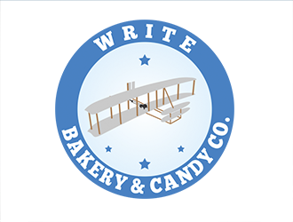 Wright Bakery & Candy Co logo design by Aldabu