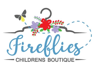 Fireflies Childrens Boutique logo design by MonkDesign