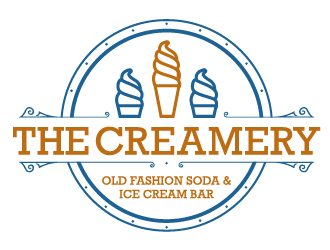 The Creamery Old Fashion Soda & Ice Cream Bar logo design by Ultimatum
