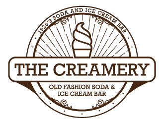 The Creamery Old Fashion Soda & Ice Cream Bar logo design by Ultimatum