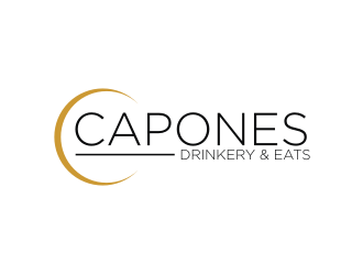 CAPONES DRINKERY & EATS logo design by Diancox