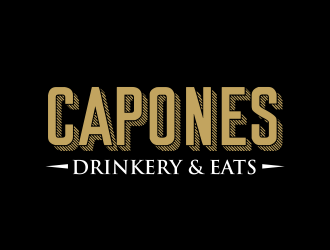 CAPONES DRINKERY & EATS logo design by serprimero