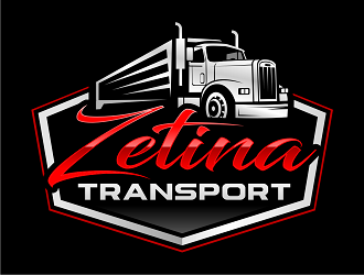 Zetina Transport logo design by haze