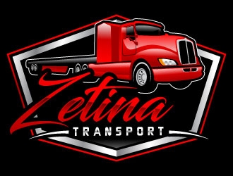 Zetina Transport logo design by uttam