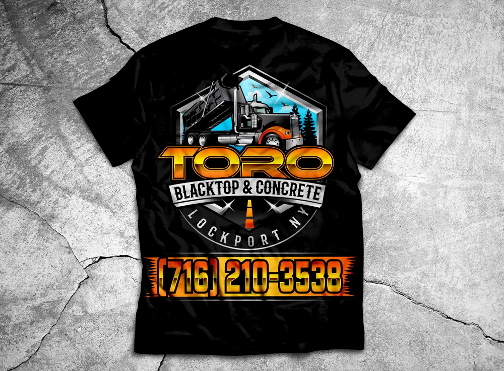 Toro Blacktop & Concrete logo design by THOR_