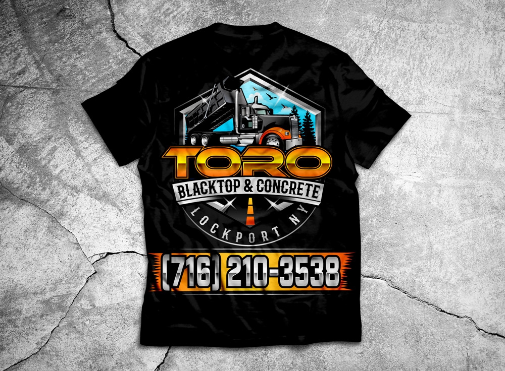 Toro Blacktop & Concrete logo design by THOR_