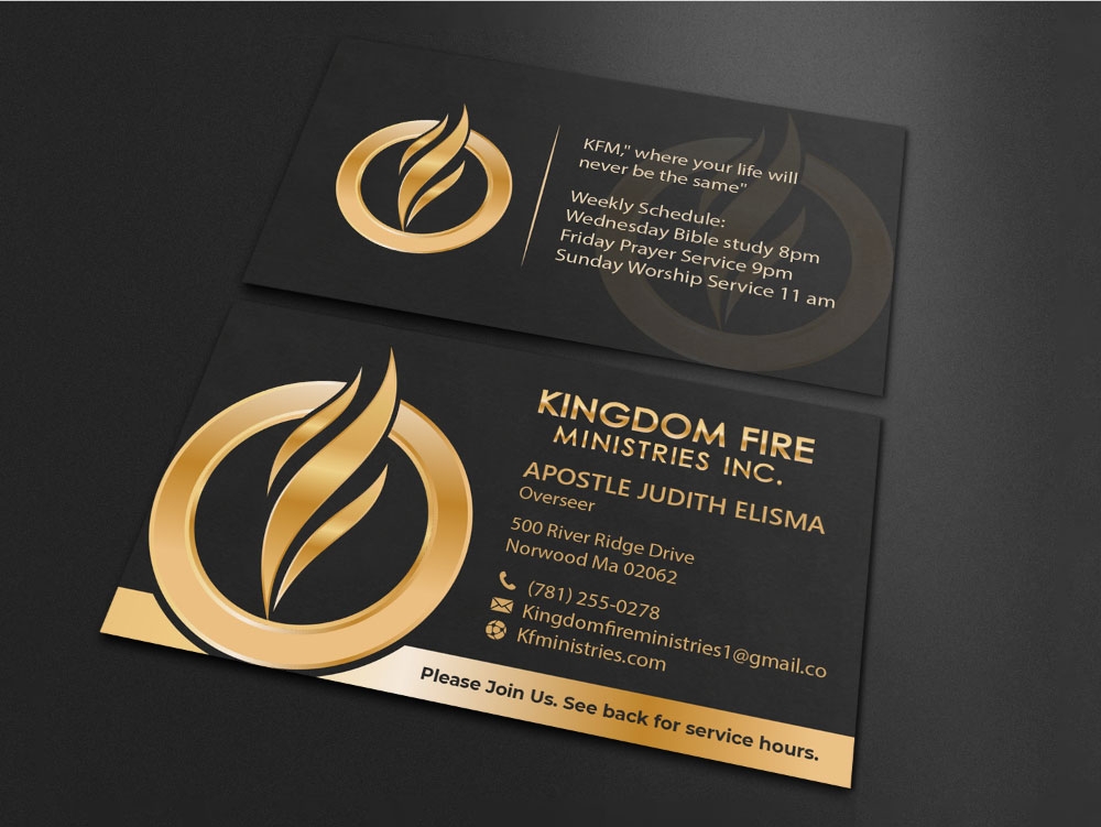 kingdom fire ministries inc logo design by Boomstudioz