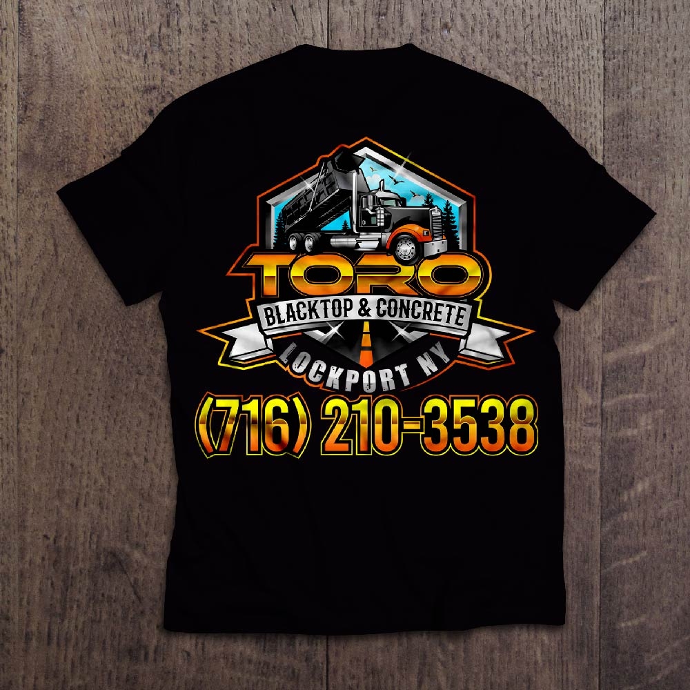 Toro Blacktop & Concrete logo design by dorijo