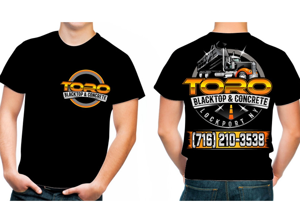 Toro Blacktop & Concrete logo design by THOR_