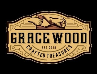 GraceWood Crafted Treasures logo design by Conception