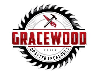 GraceWood Crafted Treasures logo design by Conception