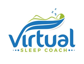 Virtual Sleep Coach logo design by DreamLogoDesign