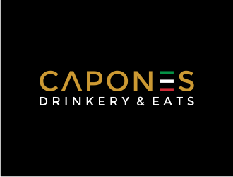 CAPONES DRINKERY & EATS logo design by asyqh