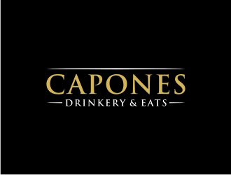 CAPONES DRINKERY & EATS logo design by johana