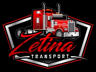 Zetina Transport logo design by uttam