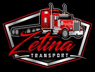 Zetina Transport logo design by uttam
