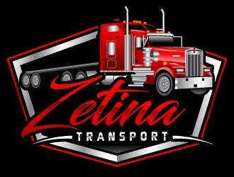 Zetina Transport logo design by uttam