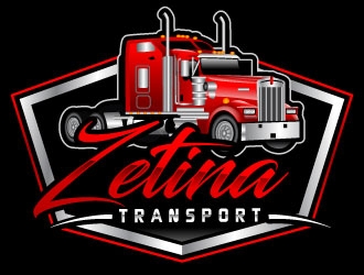 Zetina Transport logo design by uttam