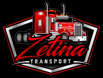 Zetina Transport logo design by uttam