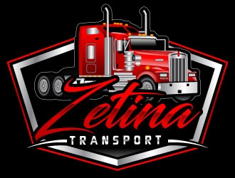 Zetina Transport logo design by uttam