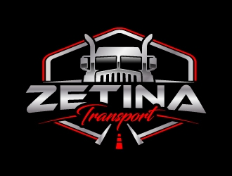 Zetina Transport logo design by jaize