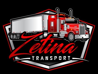 Zetina Transport logo design by uttam