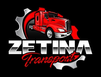 Zetina Transport logo design by daywalker