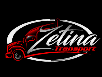 Zetina Transport logo design by THOR_